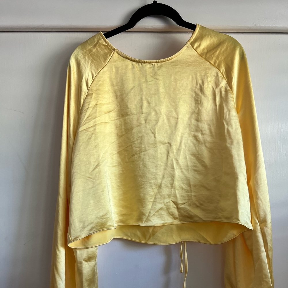 Satin crop top